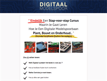 Tablet Screenshot of digitaalmodelspoor.nl